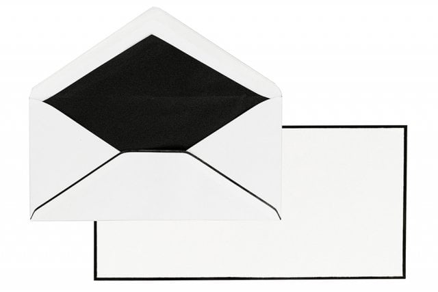 Enveloppes DIN Lang, Enveloppes de deuil avec bordure noire