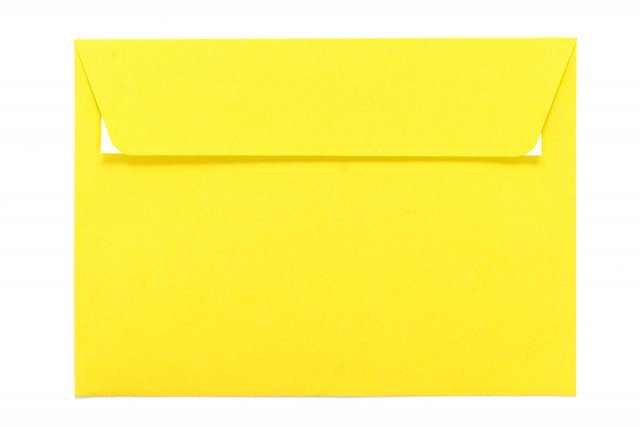 Enveloppes DIN C6 autocollantes, Jaune