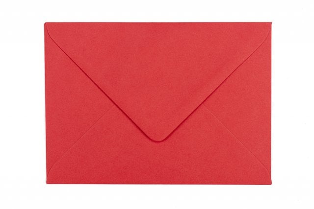Enveloppes DIN B6, rouge