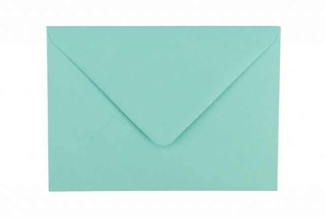 Enveloppes DIN B6, bleu-vert