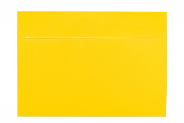 Enveloppes DIN C5 autocollantes, jaune