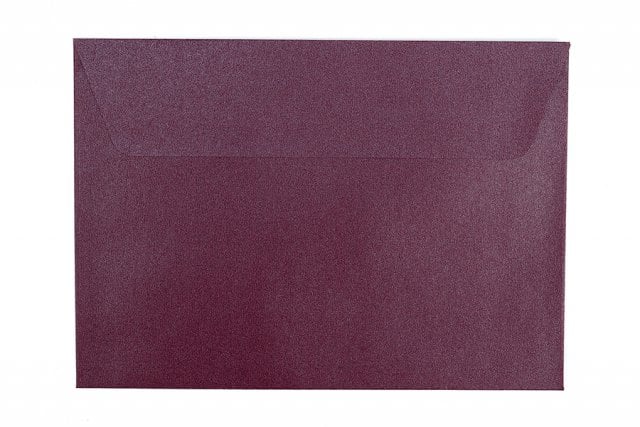 Enveloppes DIN C6 autocollantes, nacre baie