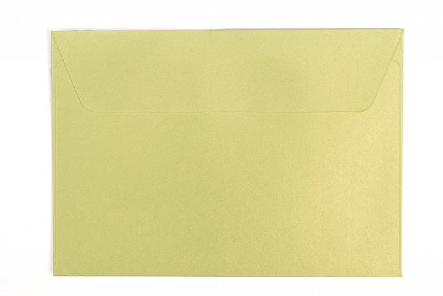 Enveloppes DIN C6 autocollantes, Vert clair nacré