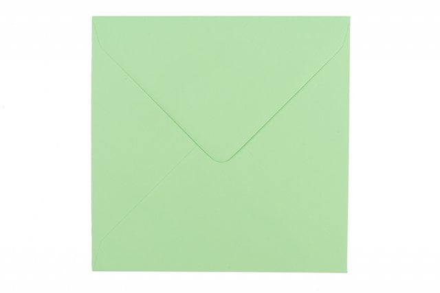 Enveloppes Carré 155x155 mm, Vert clair