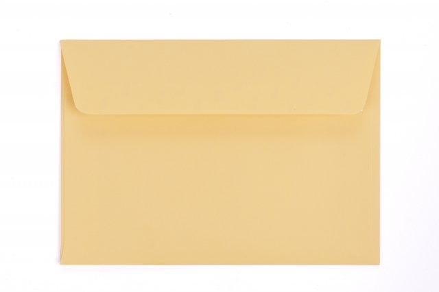 Enveloppes DIN C6 autocollantes, curcuma