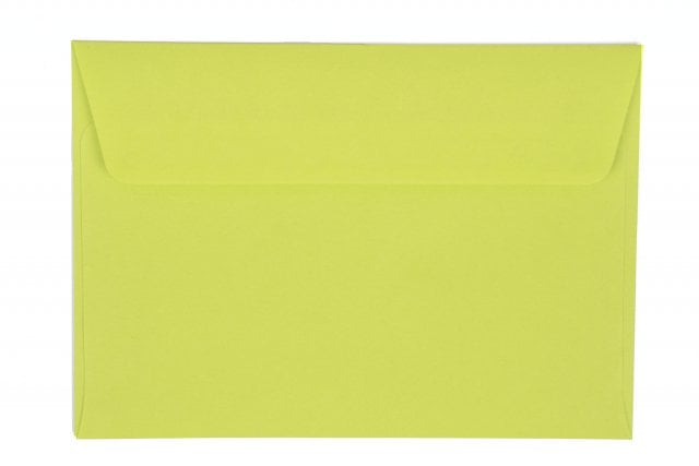 Enveloppes DIN C6 autocollantes, vert mai