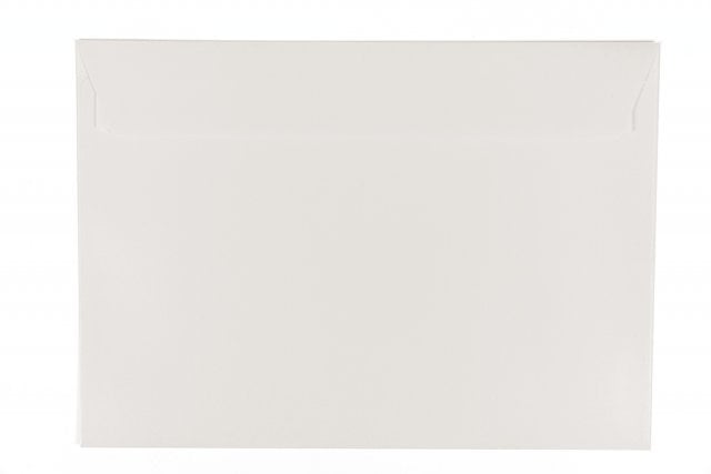 Enveloppes DIN C5 autocollantes, blanc nacré