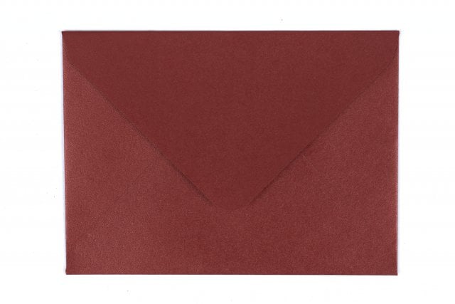 Enveloppes DIN C7, Rouge nacré