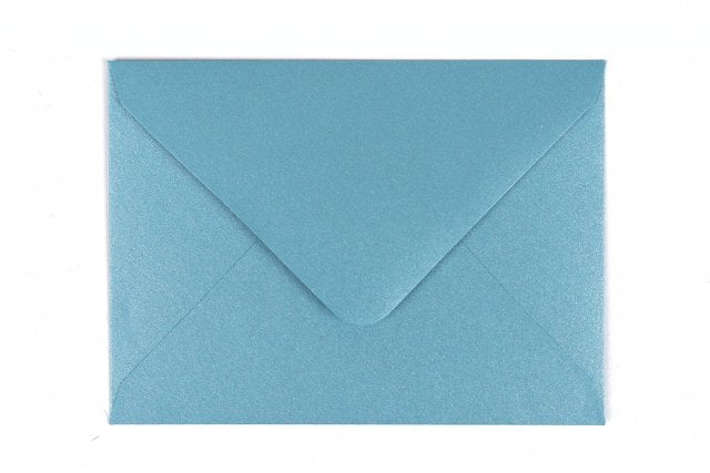 Enveloppes DIN C7, Bleu nacré