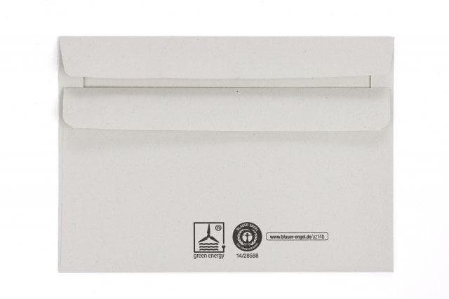 Enveloppes DIN C6, recyclées Gris