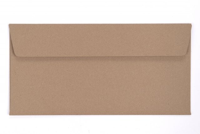 Enveloppes DIN Lang autocollantes, papier kraft