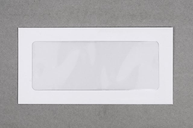 Enveloppes DIN long avec fenêtre panoramique, blanc
