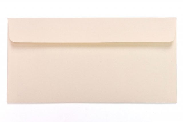 Enveloppes DIN long adhésives, crème