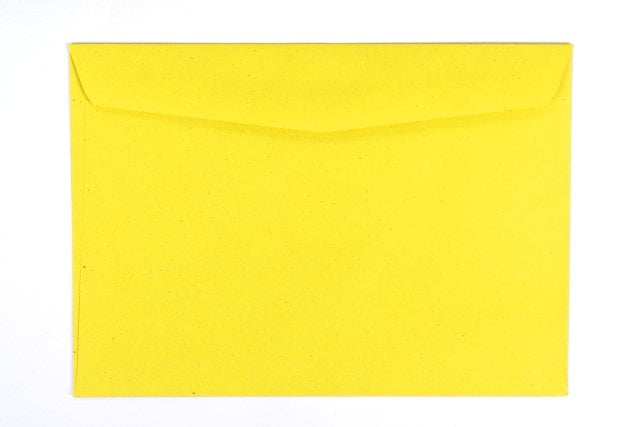 Enveloppes DIN B6, recyclées Jaune