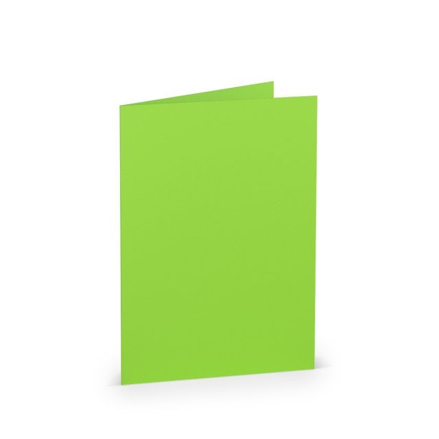 Cartes pliables DIN A6, Vert clair