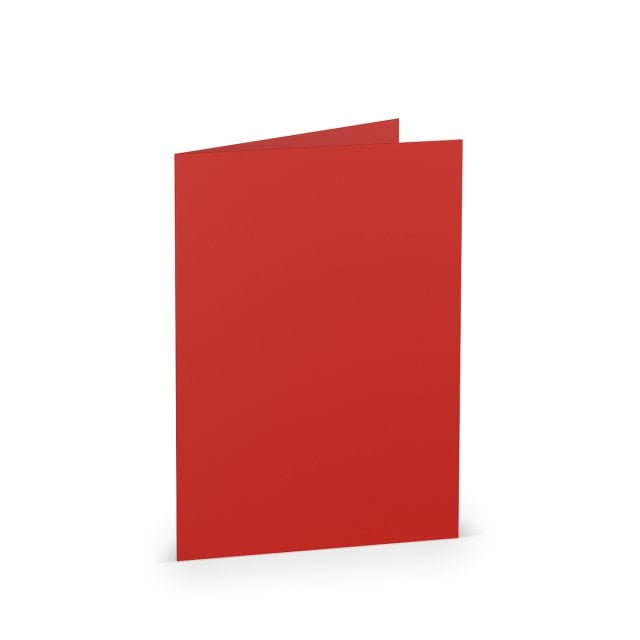 Cartes pliables DIN A6, Rouge
