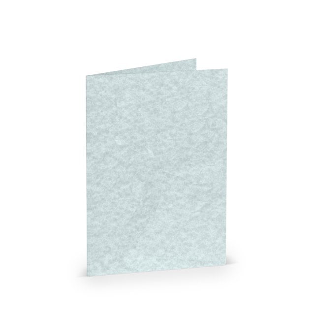 Cartes pliables DIN A6, marbrées bleu aqua