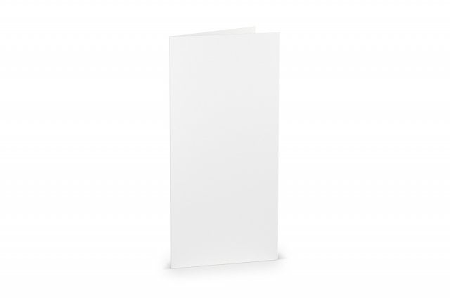 Cartes pliables DIN long, blanc