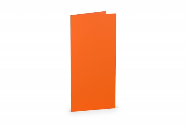 Cartes pliables DIN long, Orange