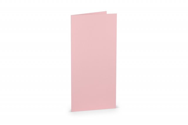 Cartes pliables DIN long, rose