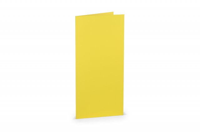 Cartes pliables DIN long, Jaune d'or