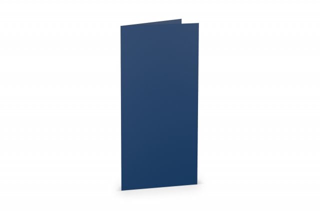 Cartes pliables DIN long, bleu foncé