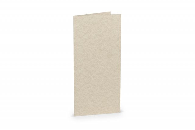 Cartes pliables DIN long, marbrées marron