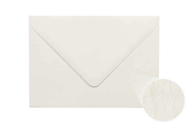 Enveloppes DIN B6, blanches, structure martelée