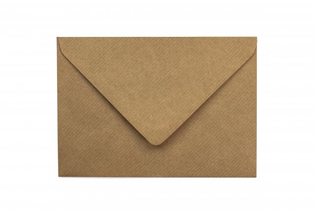 Enveloppes DIN B6, papier kraft natron côtelé