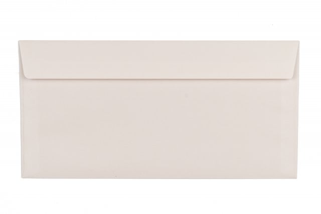 Enveloppes DIN Lang autocollantes, impression Crème