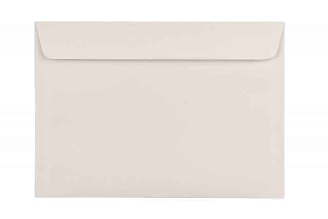 Enveloppes DIN C5 autocollantes, impression crème