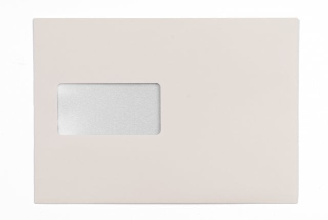 Enveloppes DIN C5 autocollantes avec fenêtre, impression crème