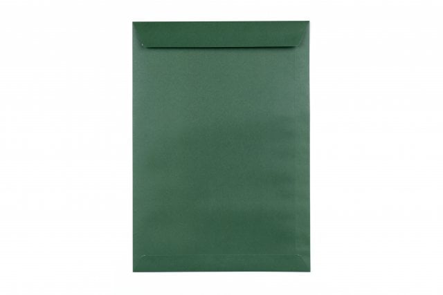 Enveloppes DIN C4 adhésives, impression vert foncé