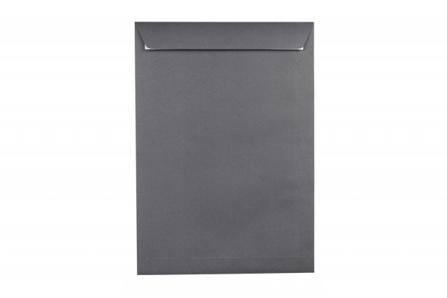 Enveloppes DIN C4 adhésives, impression gris foncé