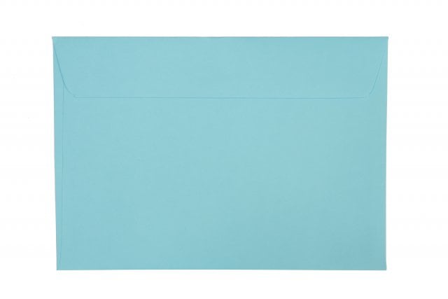 Enveloppes DIN C5 autocollantes, bleu moyen