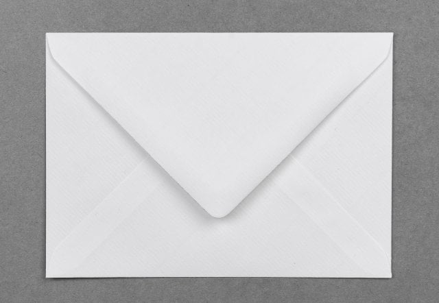 Enveloppes DIN C6, blanches nervurées