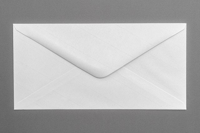 Enveloppes DIN long, blanc strié