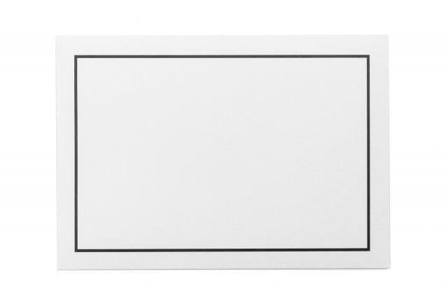 Enveloppes DIN C6 autocollantes, cadre funéraire