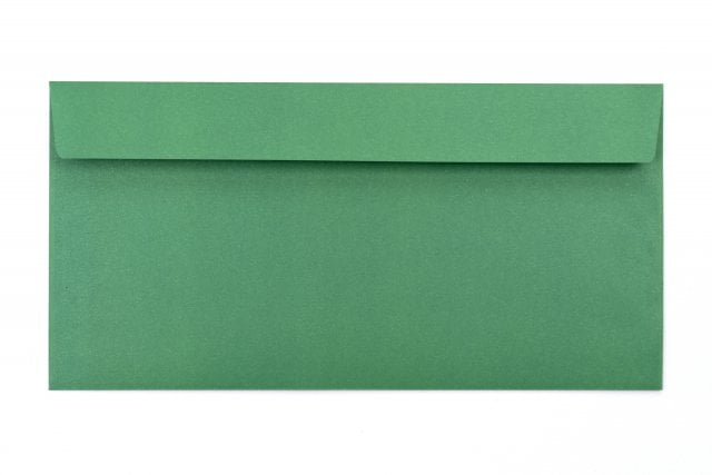 Enveloppes DIN long adhésives, impression verte