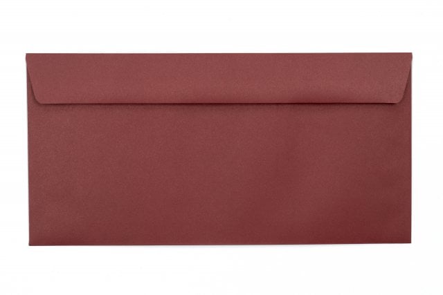 Enveloppes DIN Lang+, impression rouge foncé