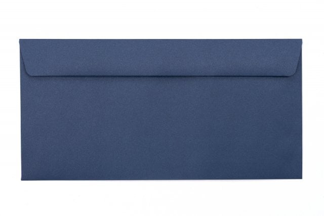 Enveloppes DIN Lang+, impression bleu foncé