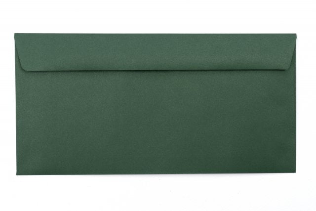Enveloppes DIN Lang+, impression vert foncé