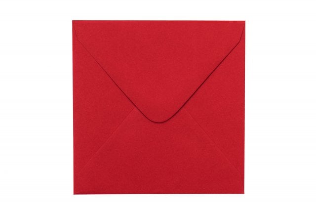Enveloppes Carré 110x110 mm, Rouge foncé