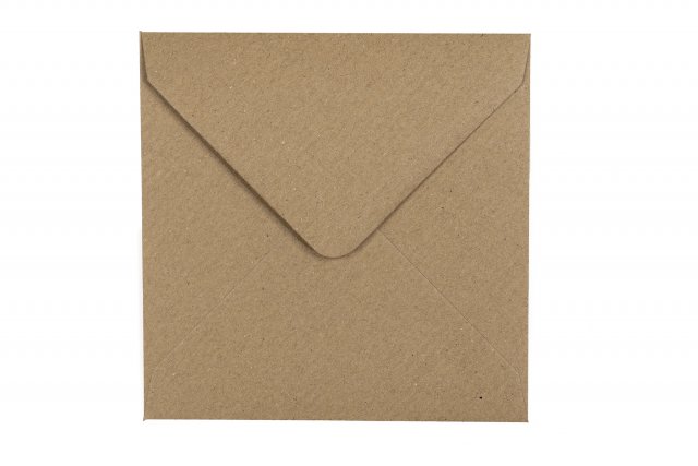 Enveloppes Carré 140x140 mm, papier kraft