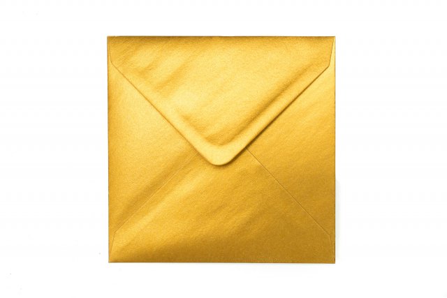 Enveloppes Carré 140x140 mm, Or
