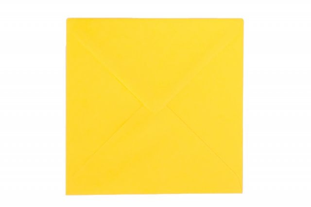 Enveloppes Carré 140x140 mm, Jaune