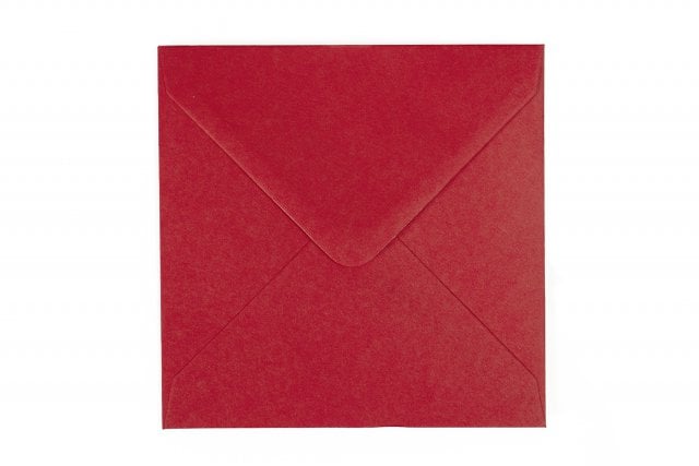 Enveloppes Carré 140x140 mm, Rouge foncé