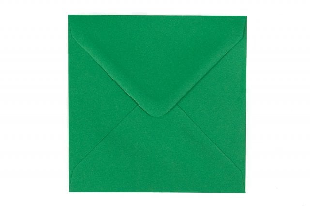 Enveloppes Carré 140x140 mm, Vert foncé