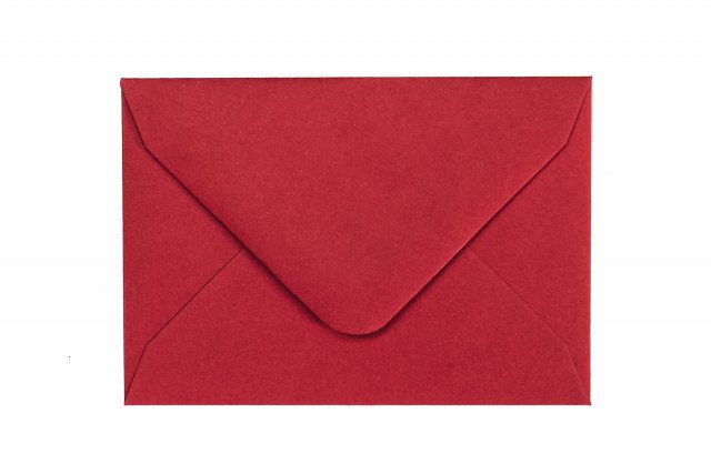 Enveloppes 65x94mm, Rouge Foncé
