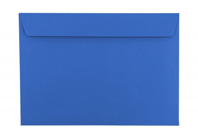 Enveloppes DIN C5 autocollantes, bleu roi